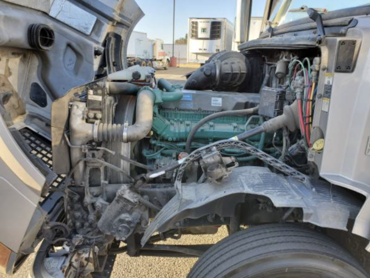 this image shows truck engine repair in Lansing, MI